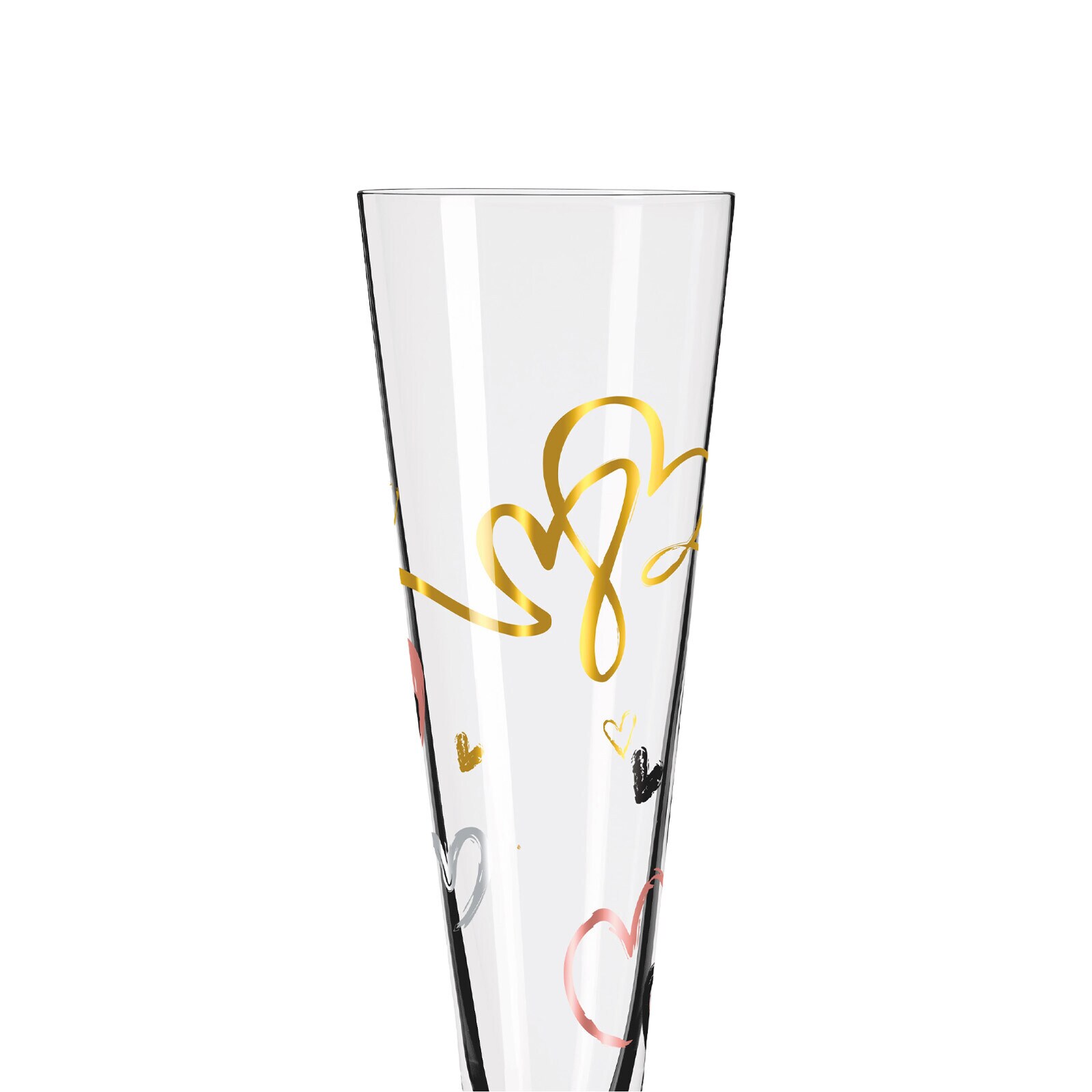 Ritzenhoff Champagnergläser Herzen Goldnacht 205 ml 2er Set