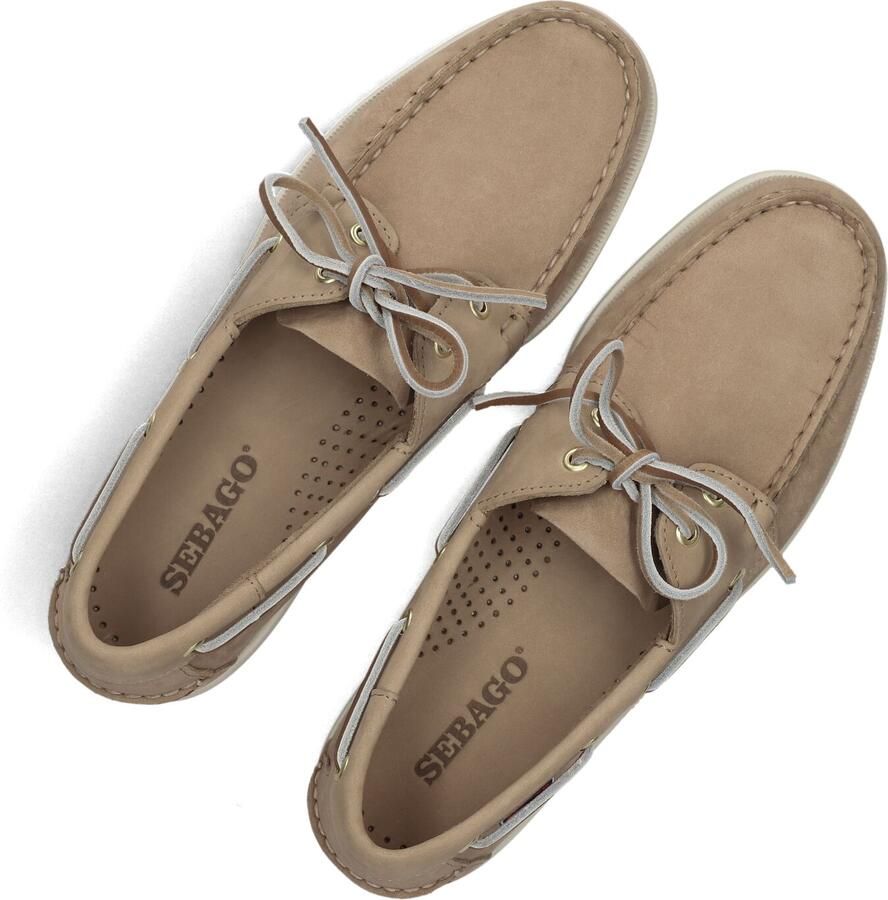 SEBAGO Veterschoenen Heren Docksides Maat: 43 5 Materiaal: Nubuck Kleur: Camel