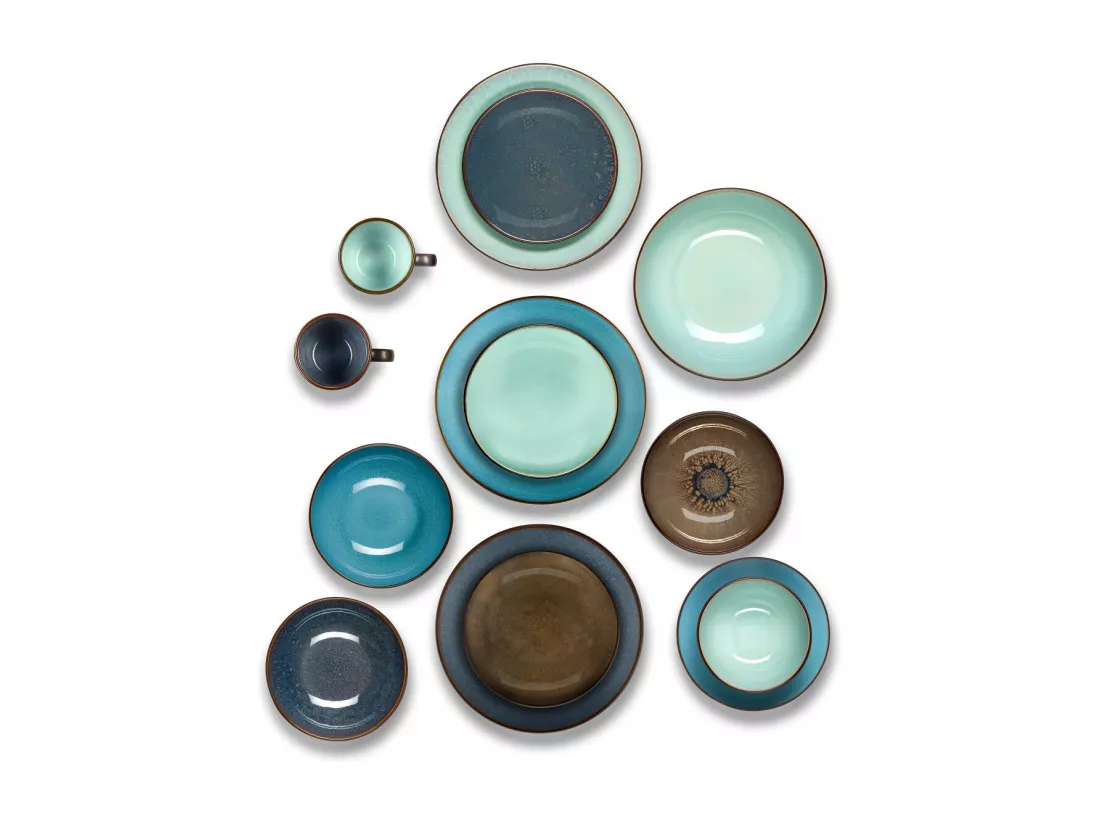 Feeling Turquoise - Assiette dessert 21 cm (lot de 6)