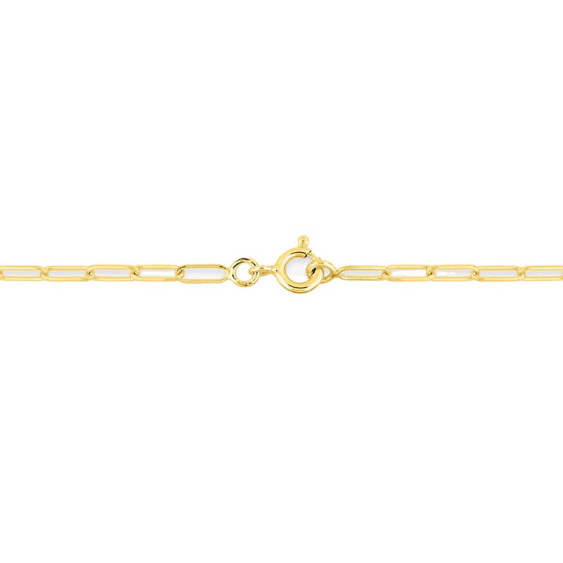 Bracelet Mixte 18 cm - Forçat carré - Or 18 Carats - Largeur 2.6 mm
