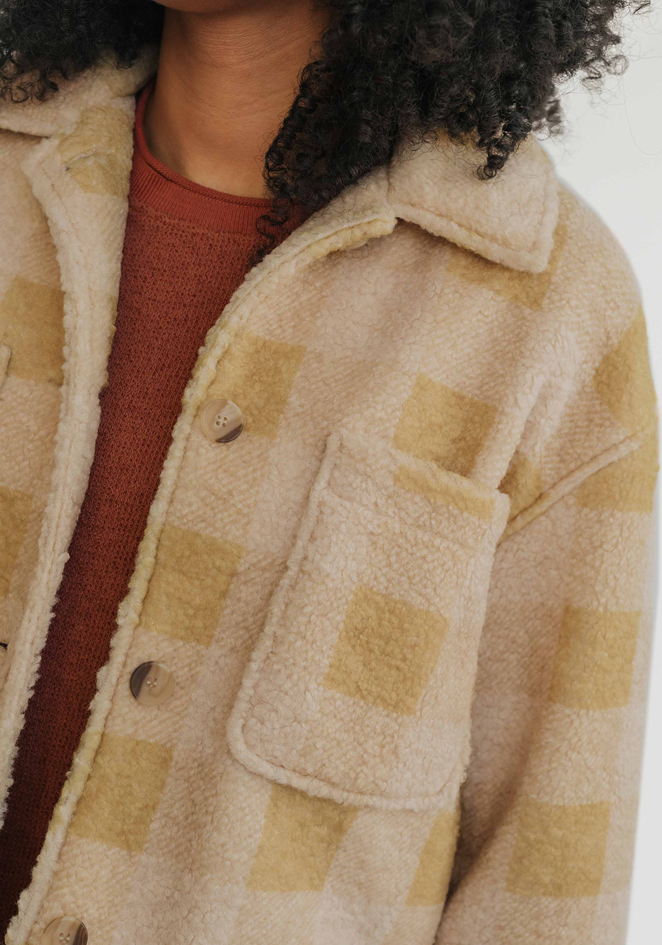 Twothirds Jacke Hoben Mustard Check