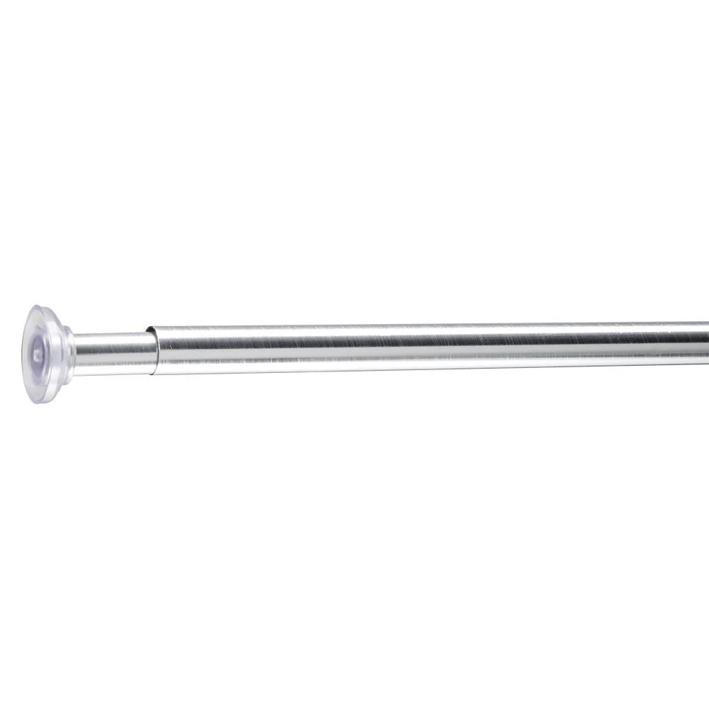 Tringle poussoir gris chromé L70-120cm
