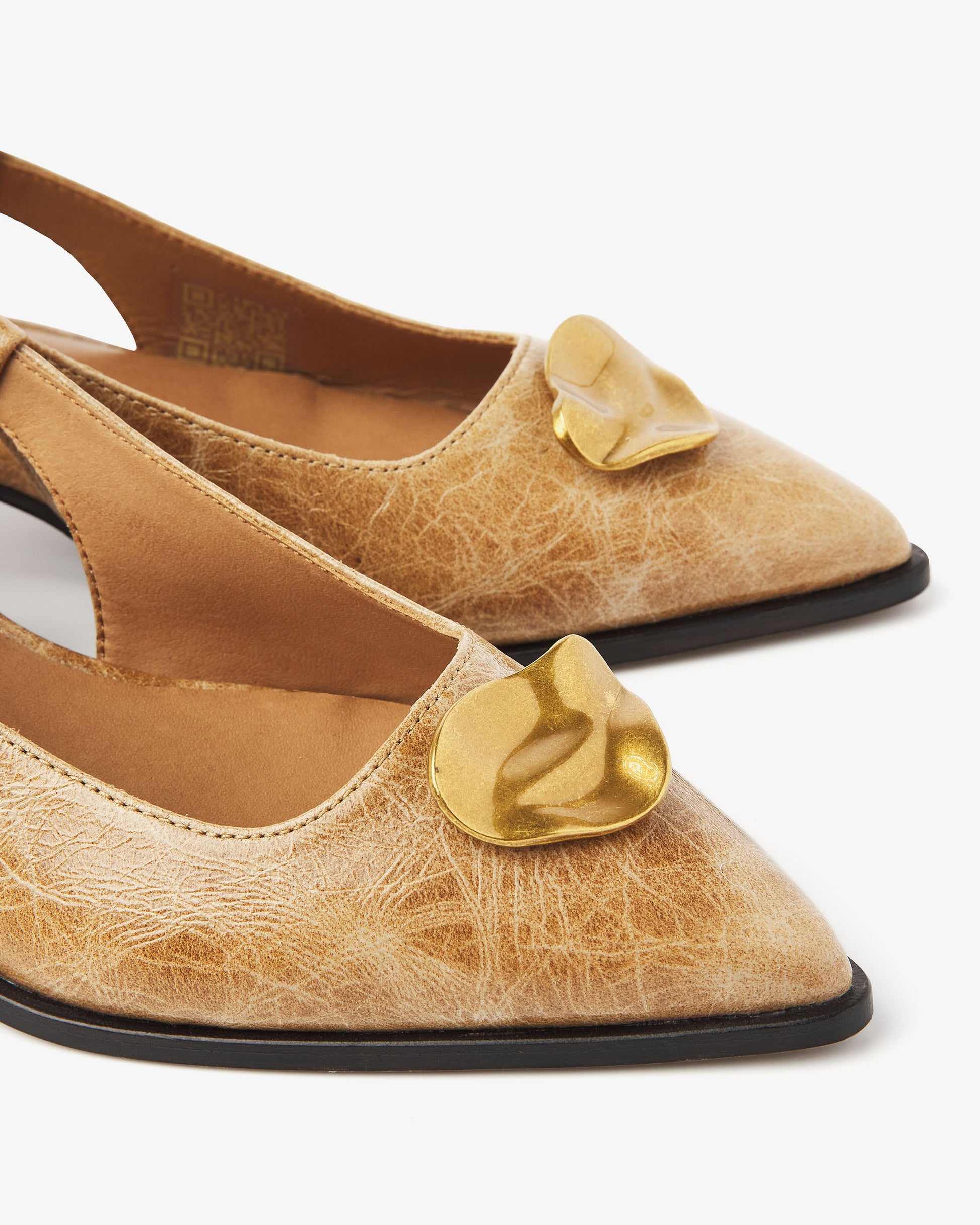 VIA VAI cognac slingbacks Lea Imani