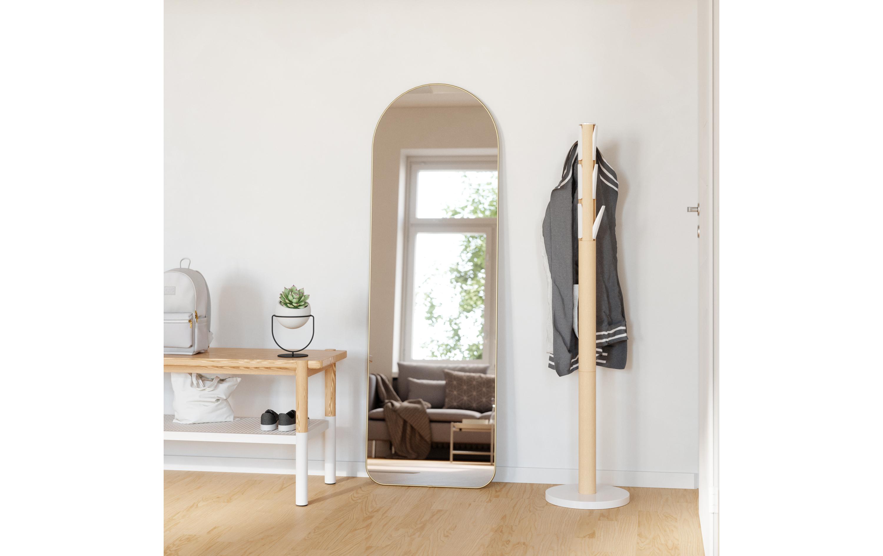 Spiegel Hubba 158 x 51 cm, Gold<br>Standspiegel zum Anlehnen