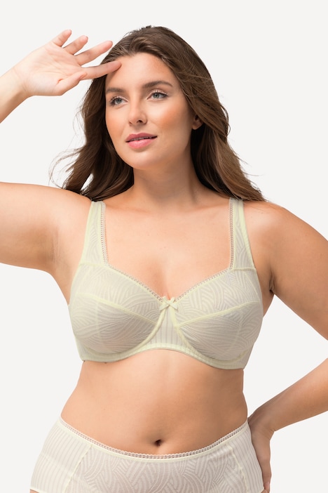 Bügel-BH, Spitze, Softcups, Rippjersey, Cup C - D