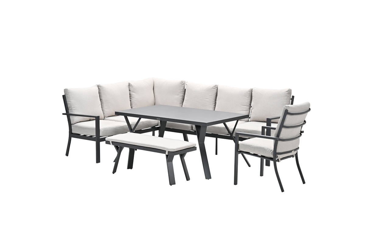 Garden Impressions Sergio lounge-diningset links - Sand