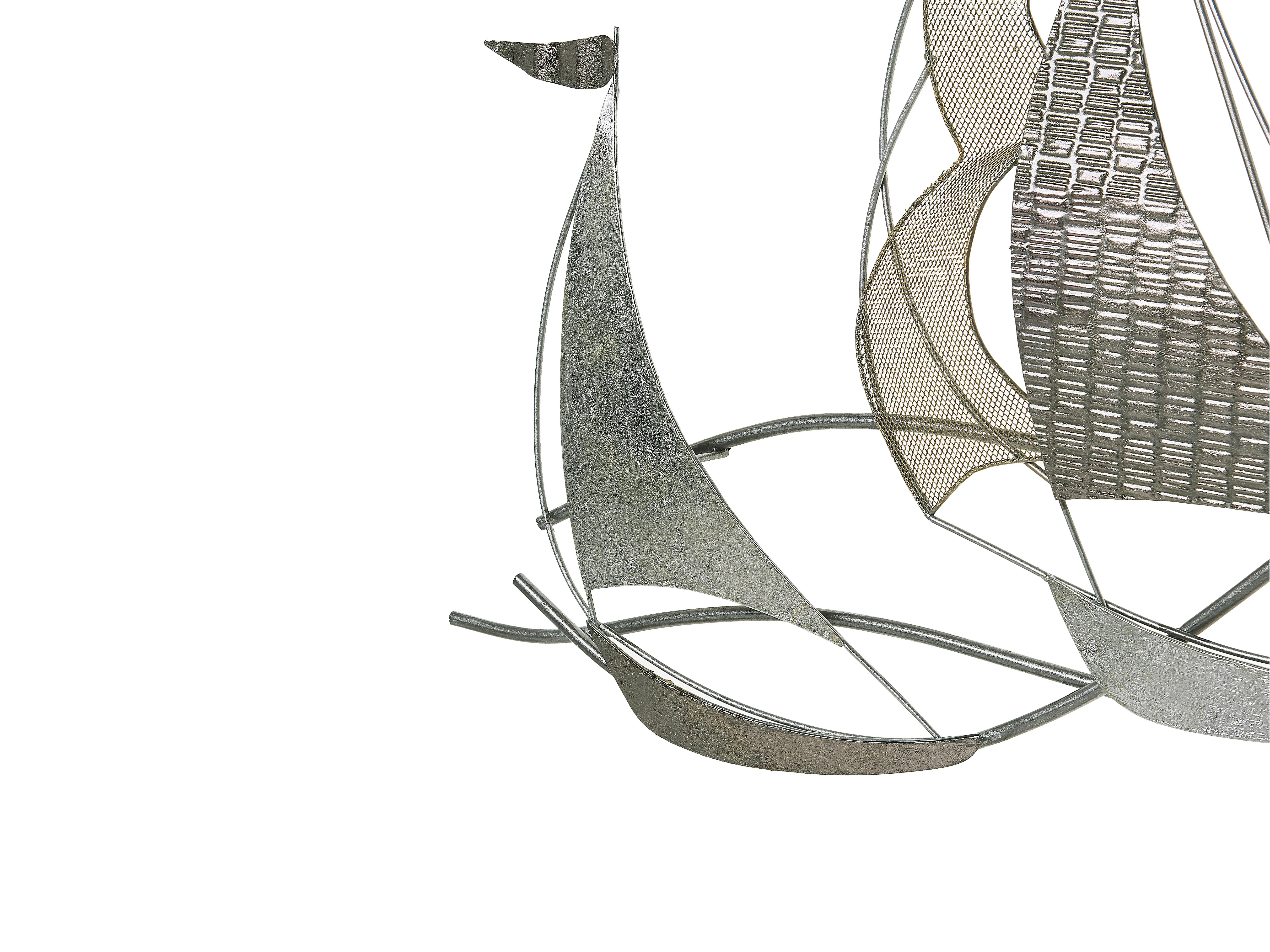Wanddecoratie Schip AMERICIUM Metaal 67 cm Zilver