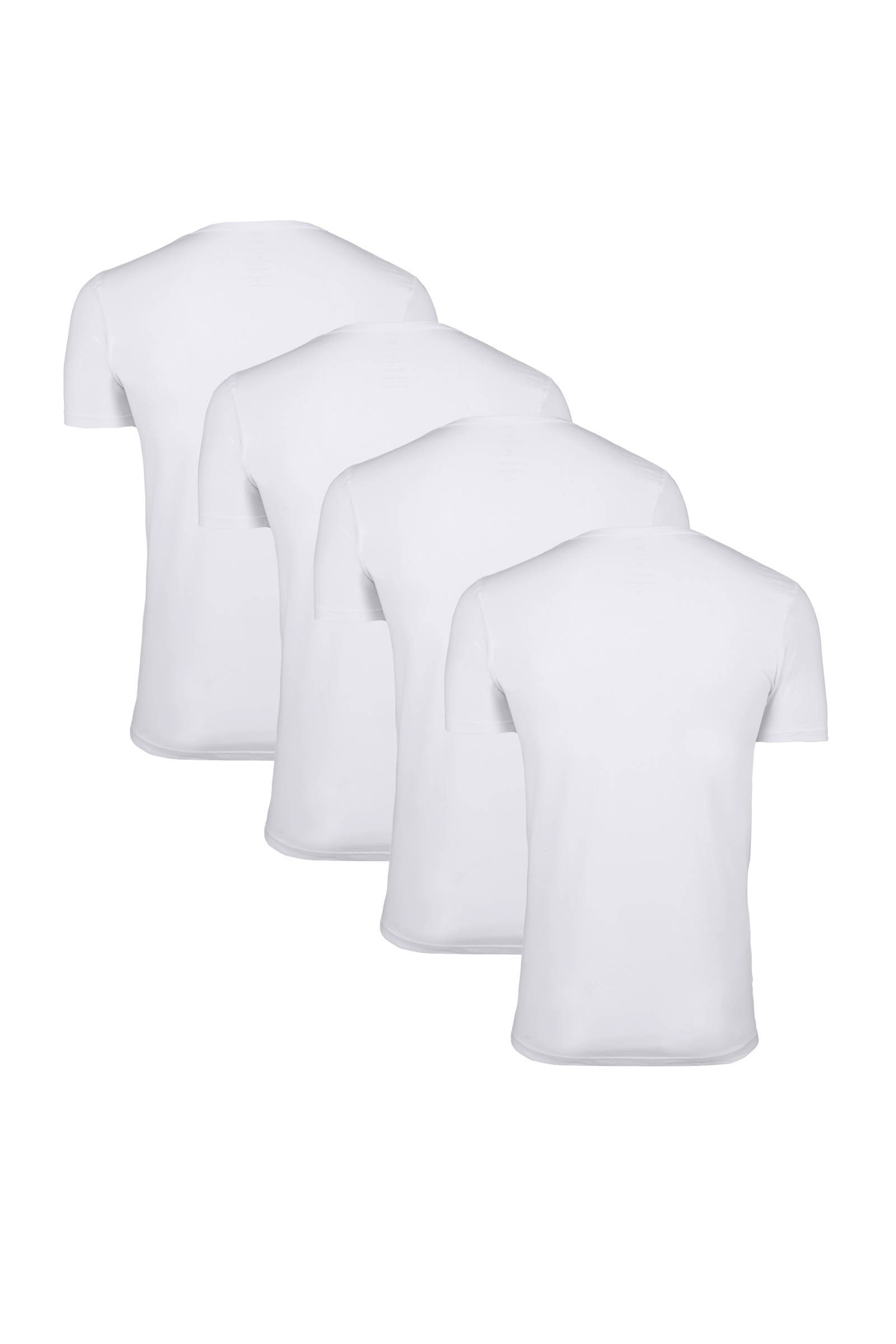WE Fashion T-shirt wit (set van 4)