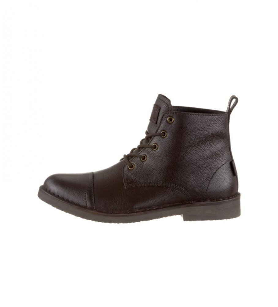 Botas de treino Levi's em couro marrom