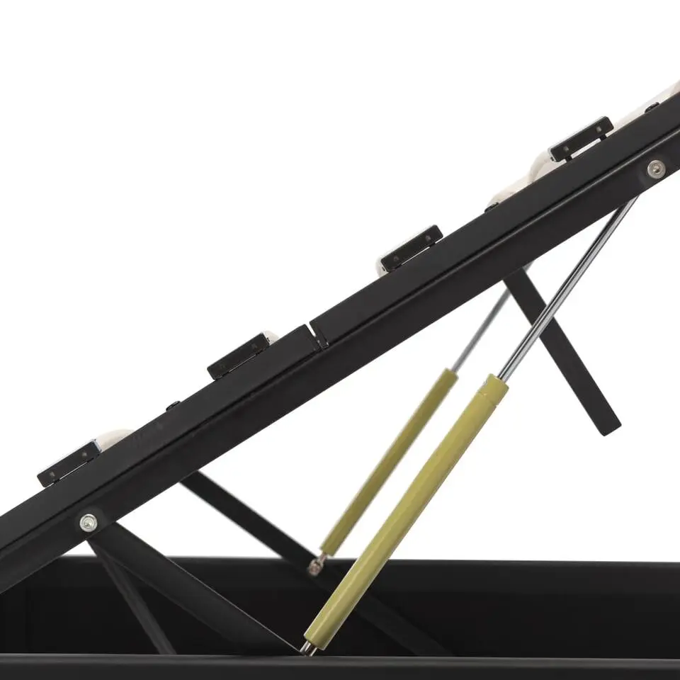 vidaXL - Bed frame hydraulisch - Zwart - Kunstleer - 160x200 cm