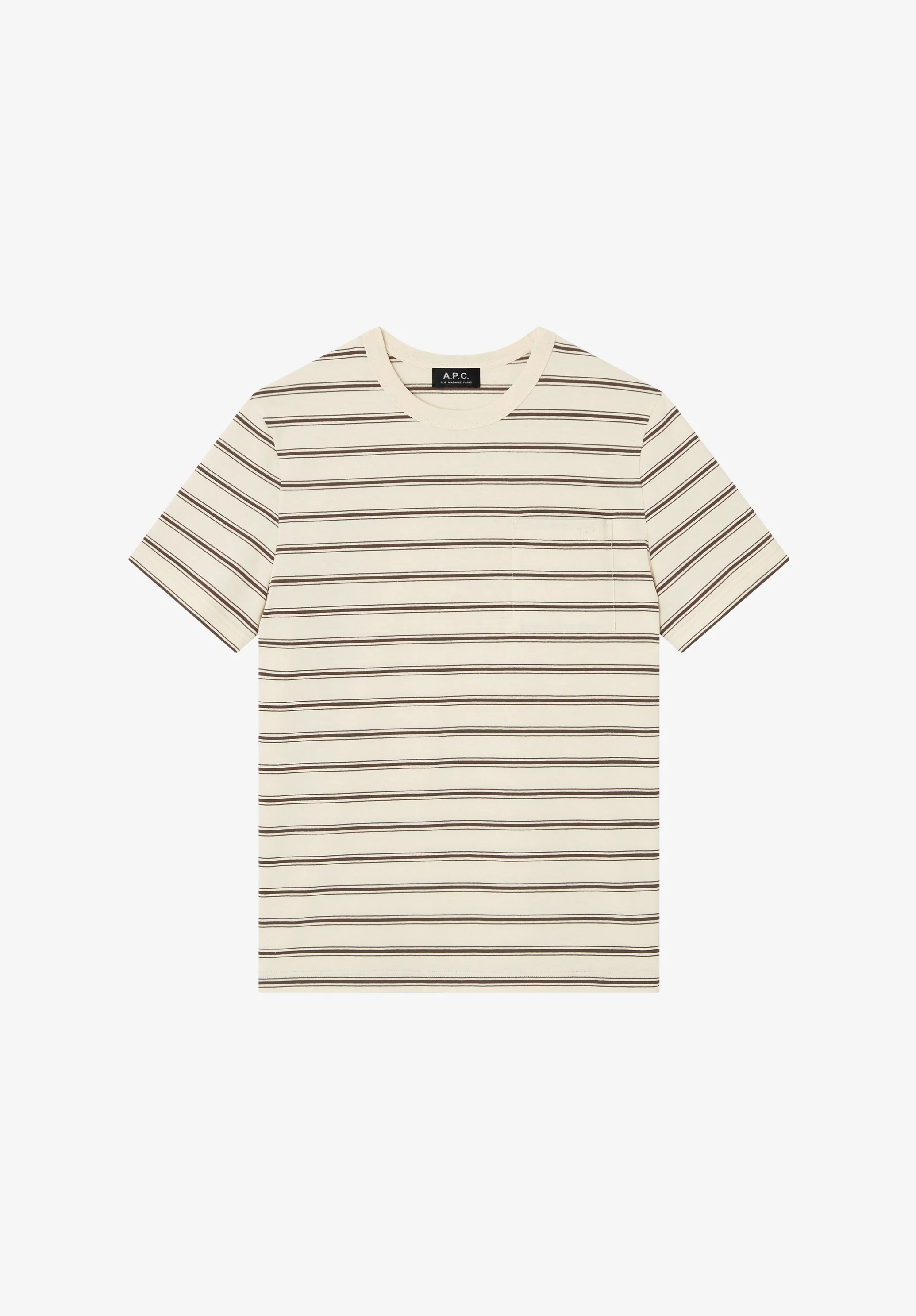 T-shirt rayé - Ecru