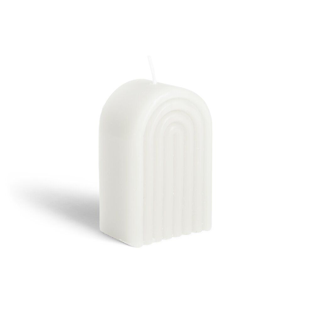 Bougie Bridge blanche 6x4xH9cm