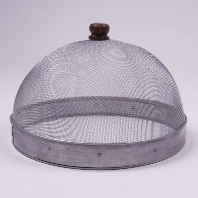 Abdeckhaube aus Metall, grau, Ø 27 cm zu 12,80
