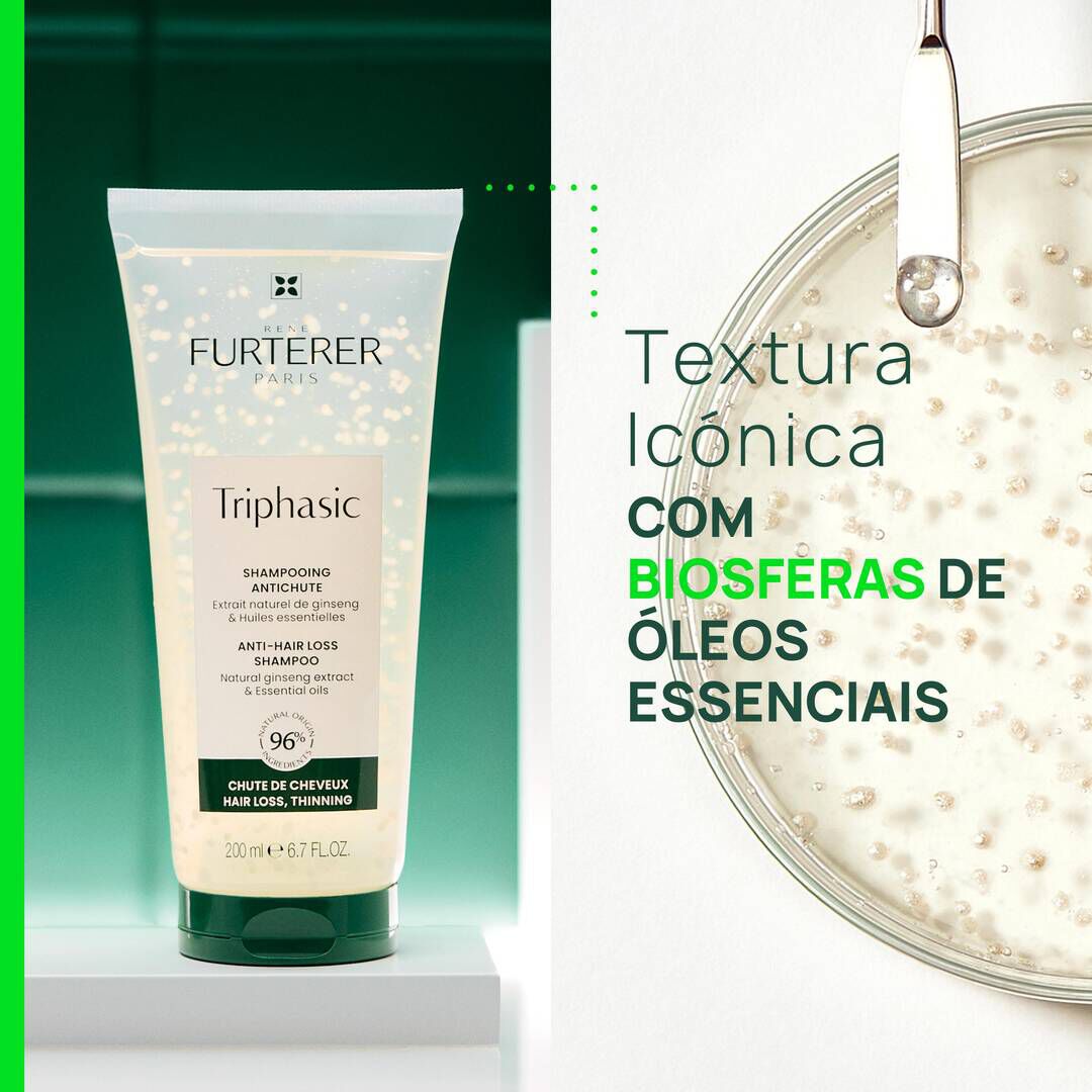 RENE FURTERER  Triphasic Champô Queda de Cabelo com Óleos Essenciais - 200ml