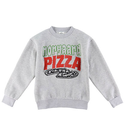 Mads N?rgaard Sweatshirt - Sonar - Light Grey Melange