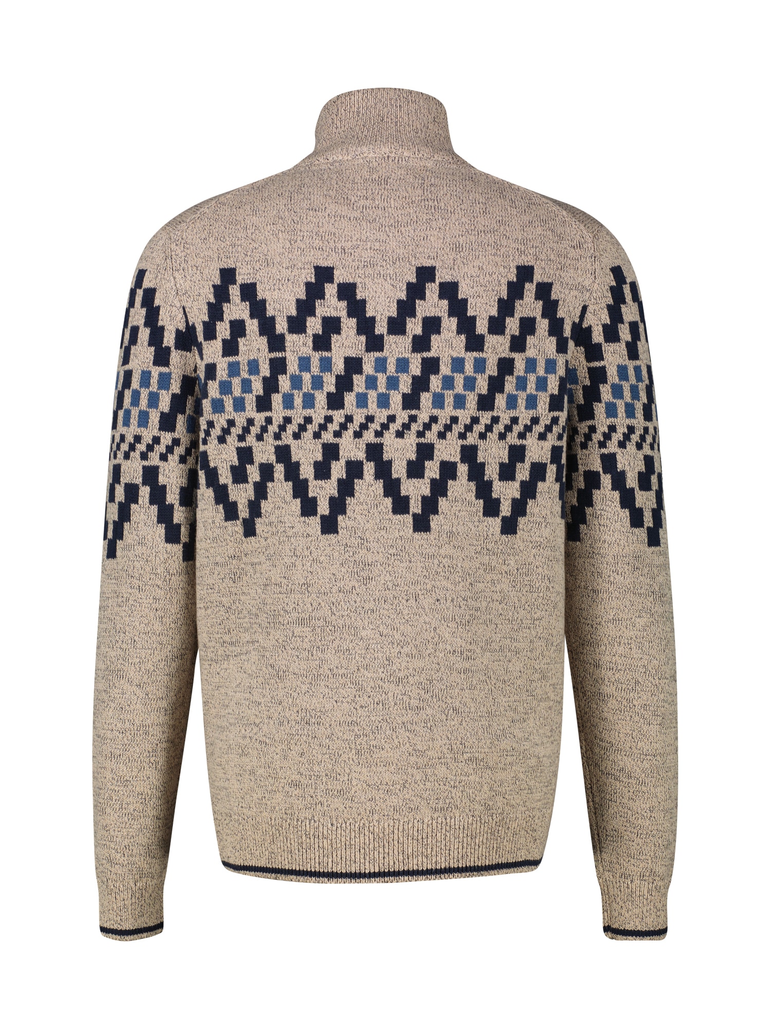LERROS Norwegerpullover »LERROS Troyer mit Norwegermuster in Übergrössen«