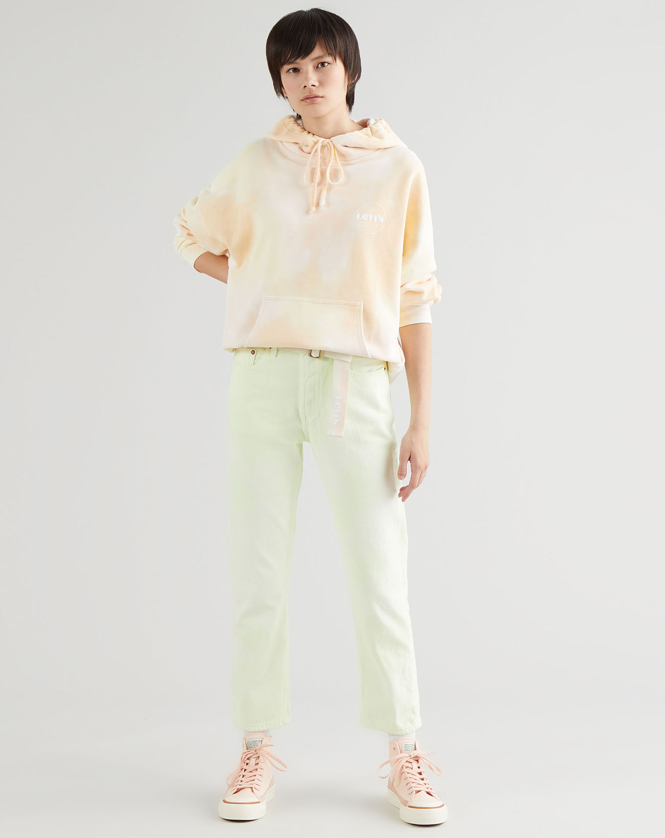Levi's® Jean 501 Crop In The Lime pastel jaune
