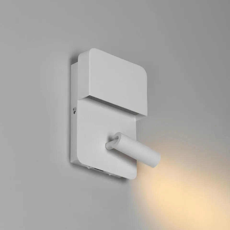 Qazqa wandlampen robin wit geïntegreerde led