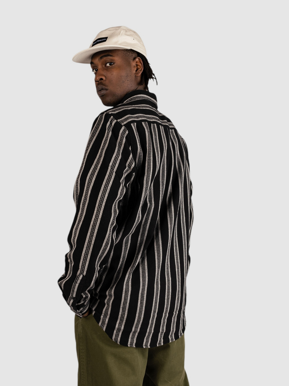 Anerkjendt Akleif Structure Shirt caviar