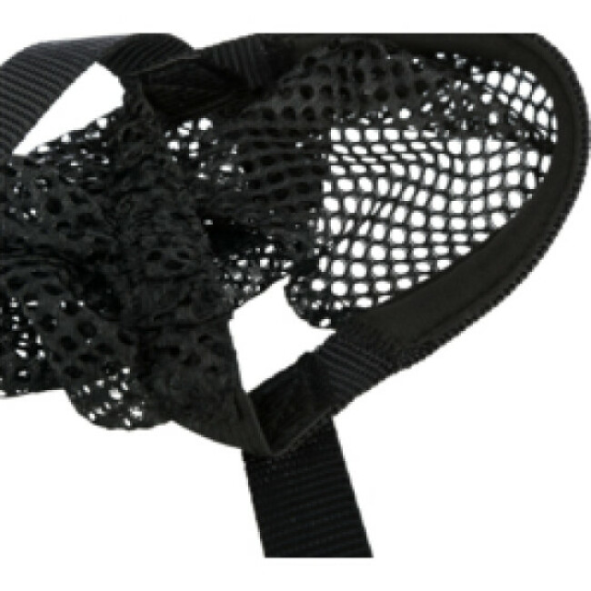 Protection anti intoxication noire en polyester Trixie pour chien