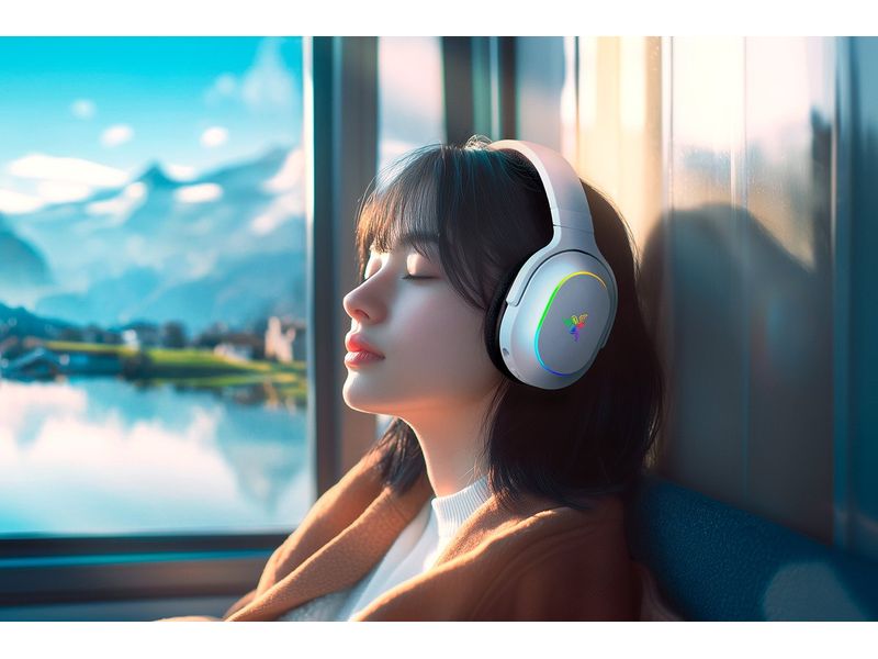 Razer Headset Barracuda X Chroma Weiss Kabellose Kopfhörer für Gaming