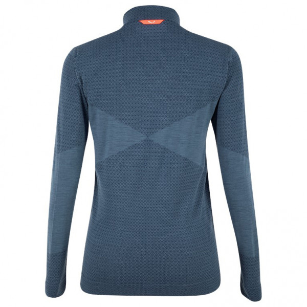 Salewa - Women's Zebru Medium Warm AMR Half Zip Tee - Sous-vêtement mérinos
