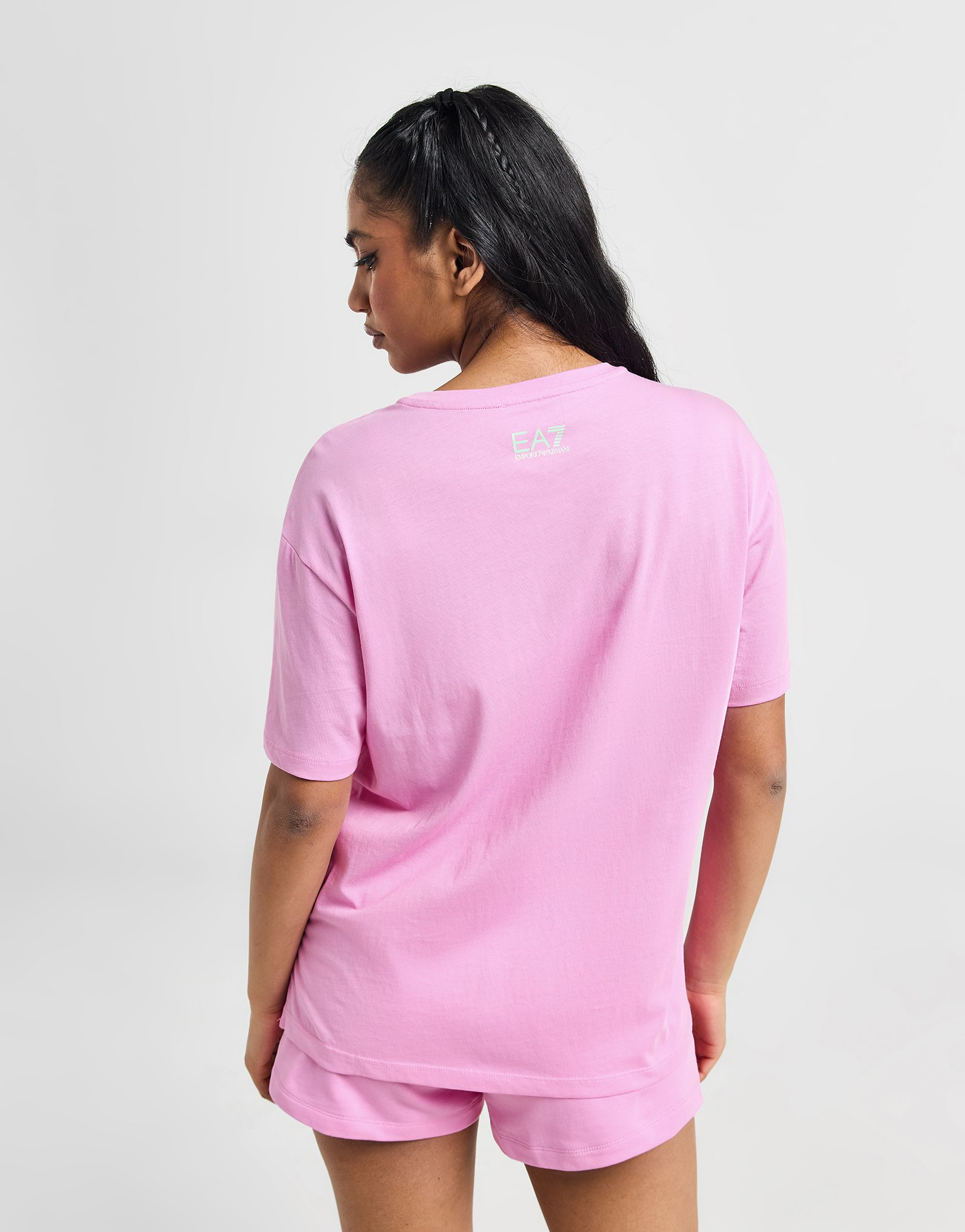 Emporio Armani EA7 T-shirt Curved Logo Femme
