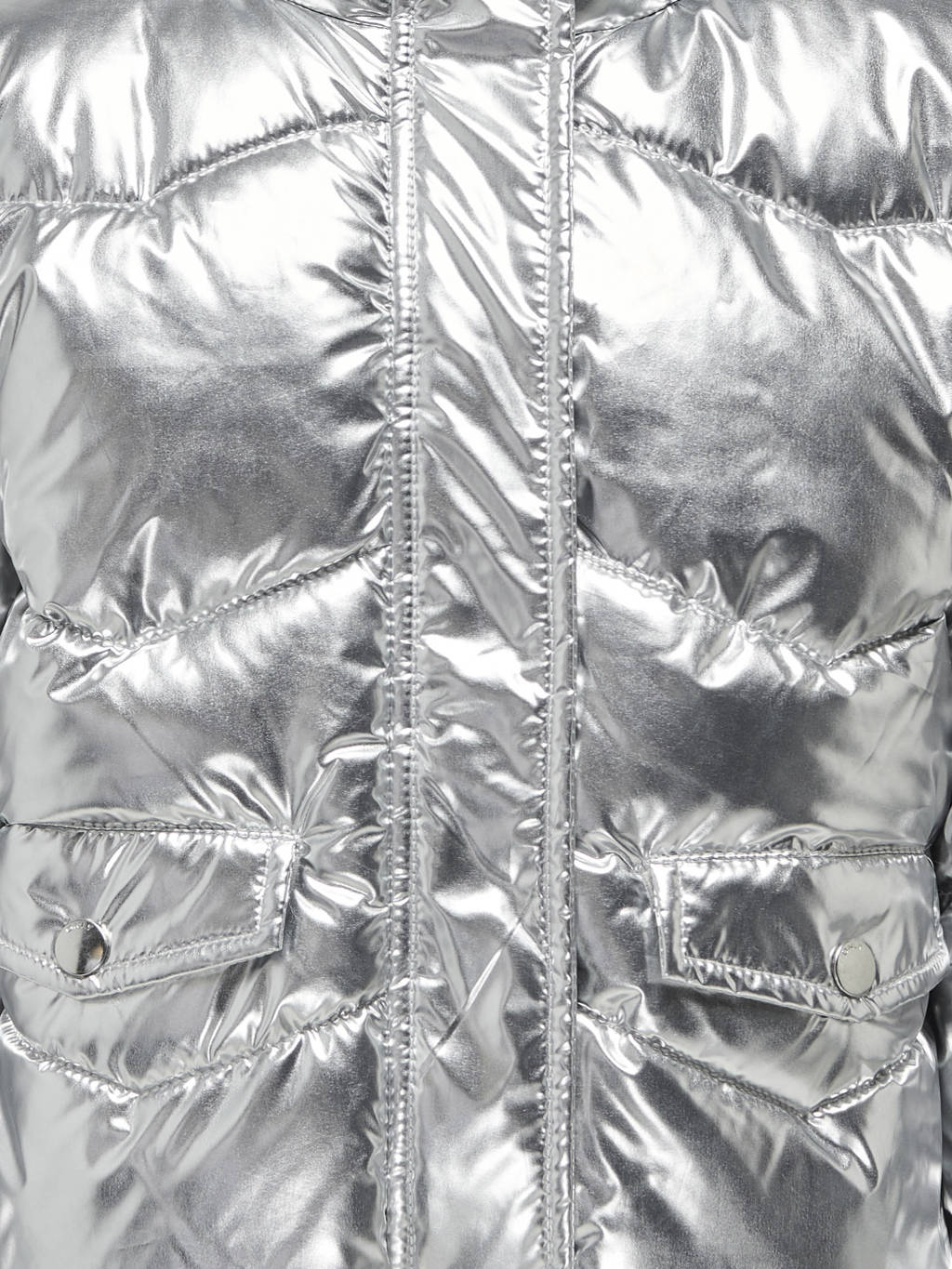 ONLY metallic gewatteerde winterjas KOGPEARL zilver metallic