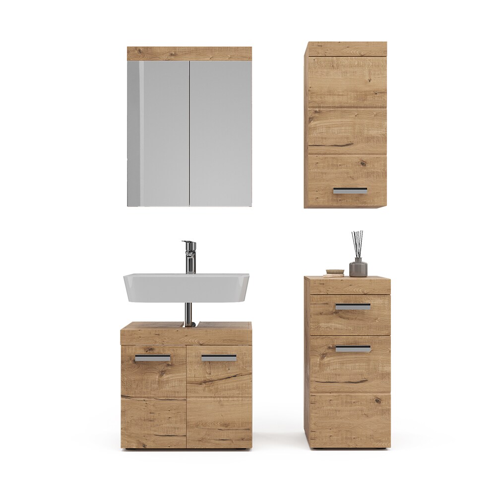 Vicco Badmöbel Set Badezimmermöbel Luna Spiegelschrank Unterschrank Hängeschrank