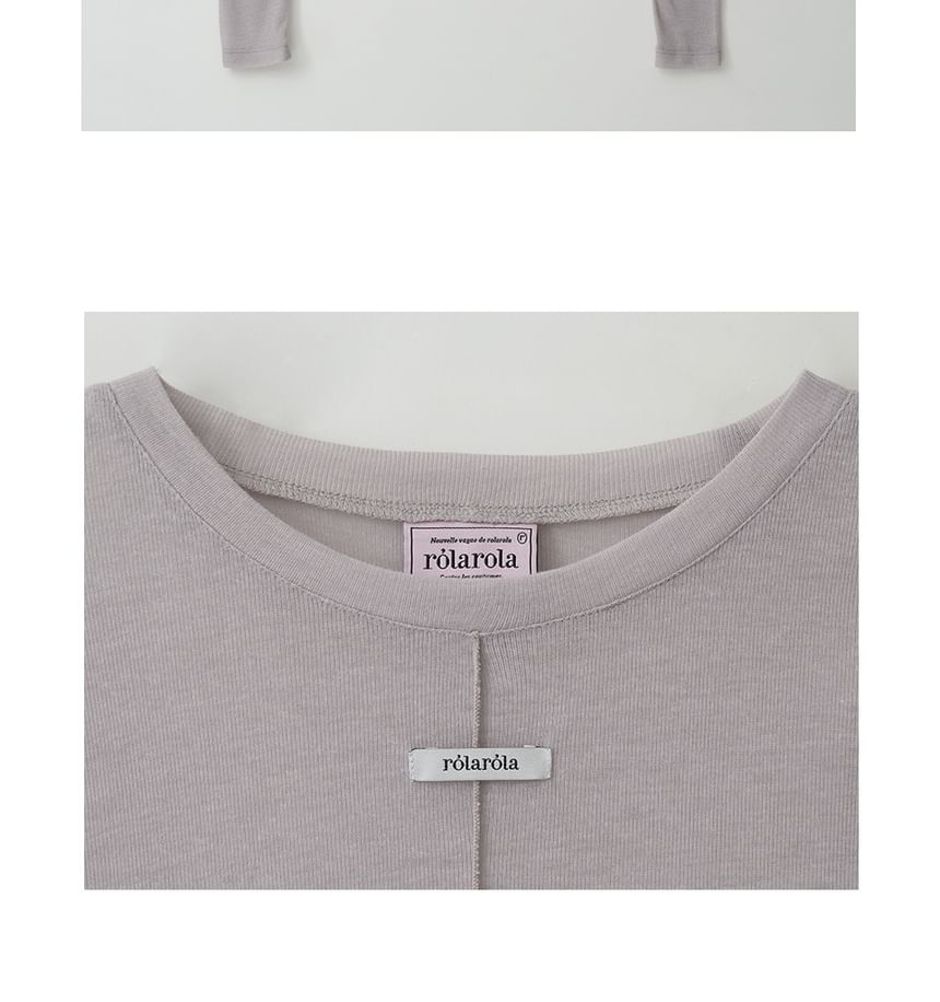 rolarola - T-shirt met ronde hals (grijs)