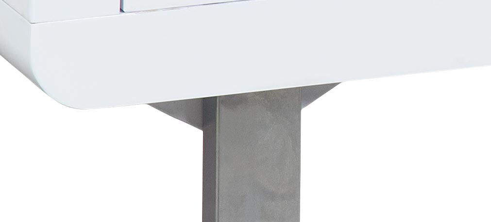 Inter Link Schreibtisch Claude 2 Schubladen - Weiss Hochglanz