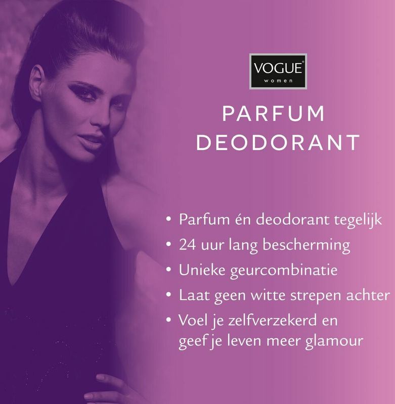 6x Vogue Reve Exotique Parfum Deodorant 150 ml