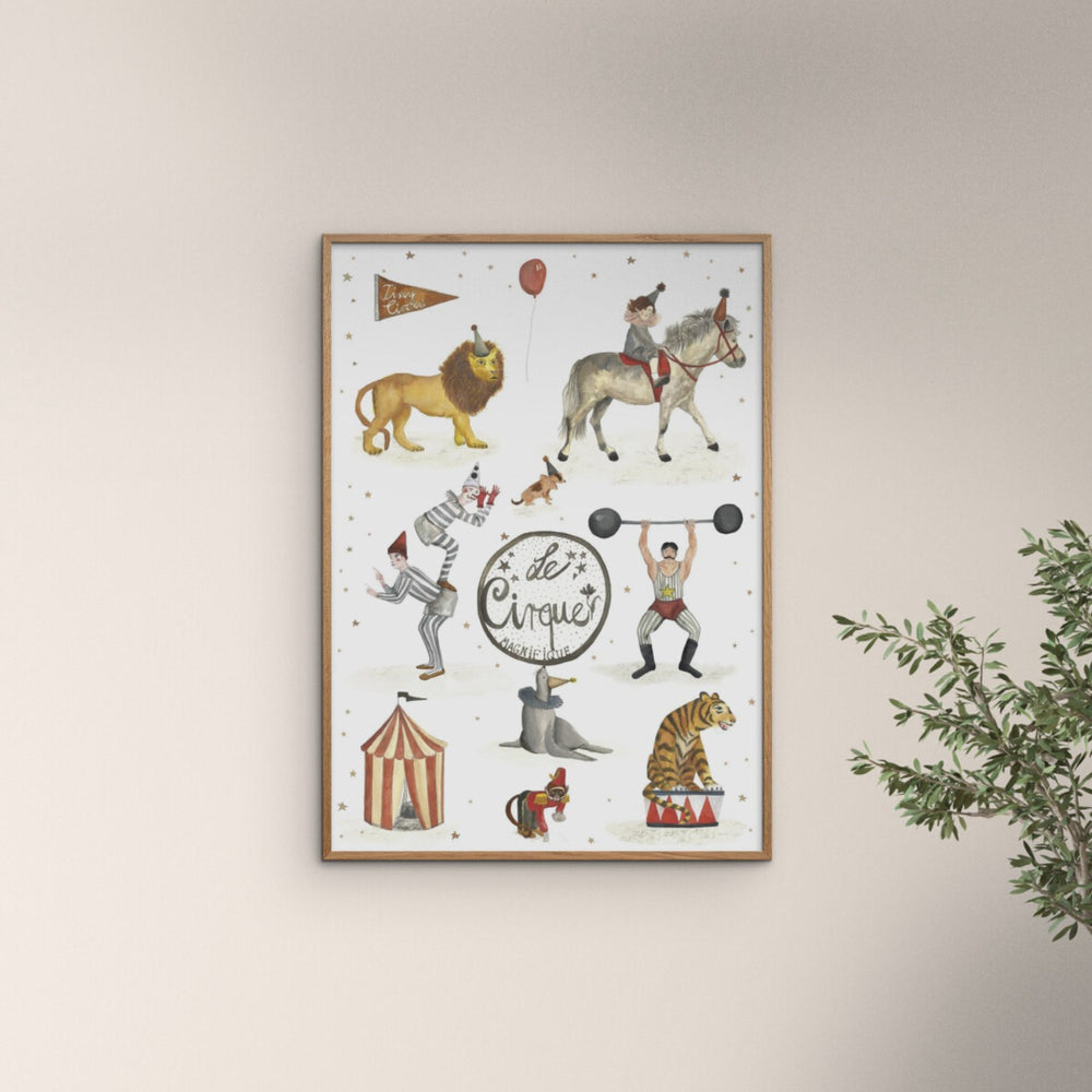 Køb Poster & Frame Tiny Goods - Big Circus