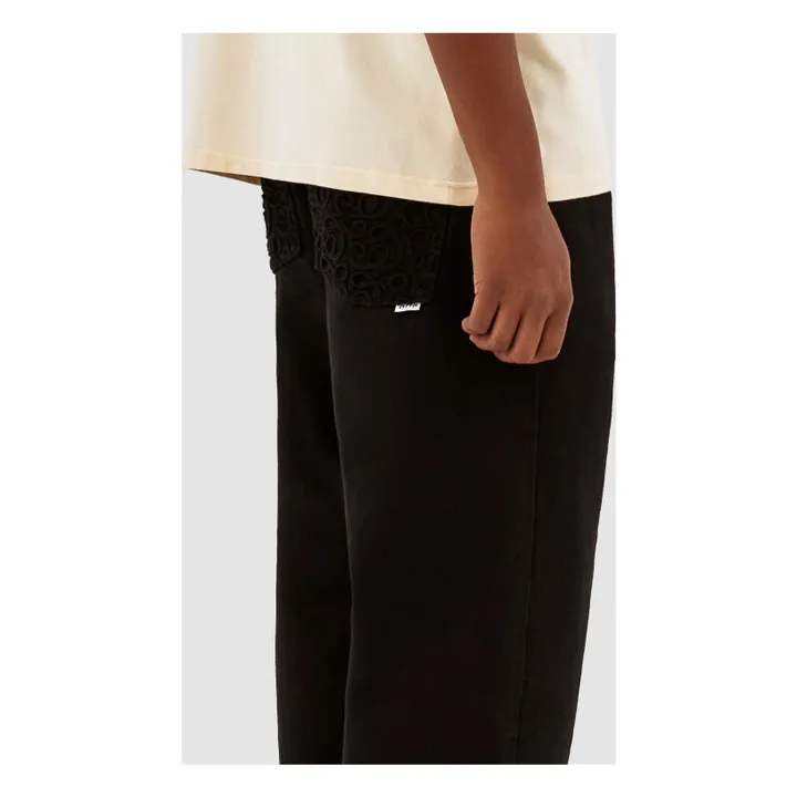 Arte Antwerp Jean Canvas Embroidery | Noir