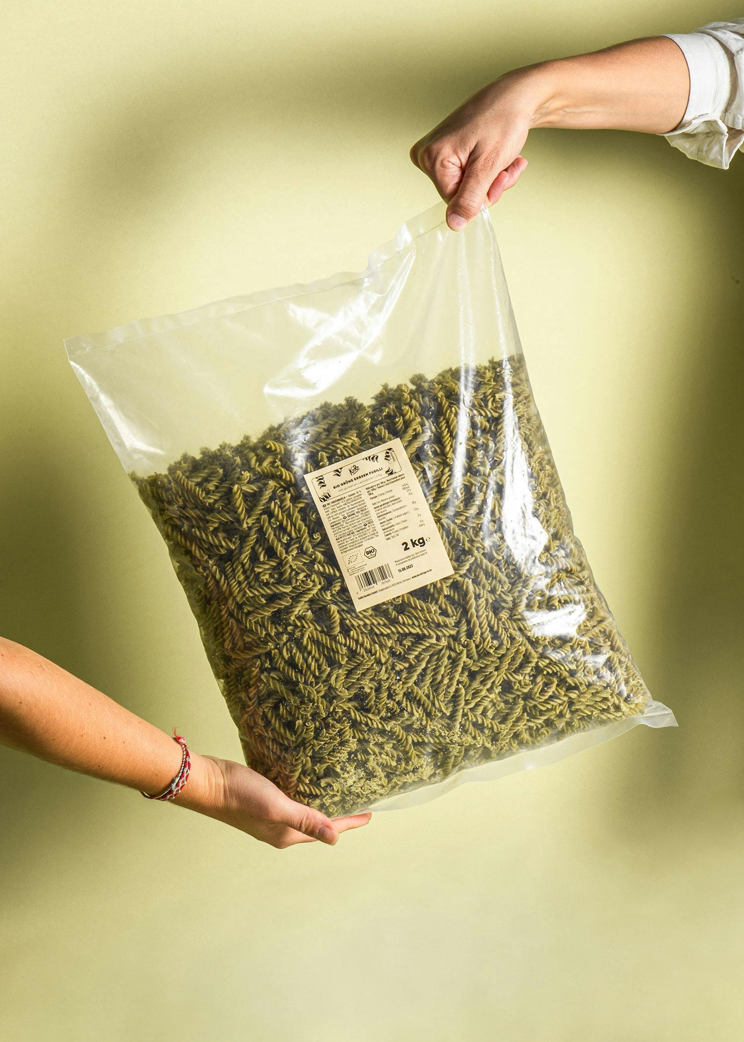 Bio Fusilli aus grünen Erbsen 2 kg