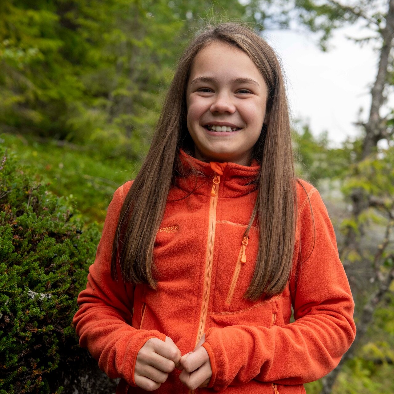 Bergans Runde Youth Girl Jacket<br> Tynn fleecejakke til jente!