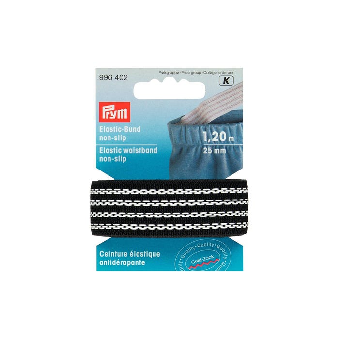 Prym-Elastische tailleband non slip 1,2 m / 25 mm