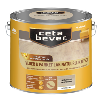 CetaBever vloer- & parketlak Natuurlijk Effect white wash 2,5 liter