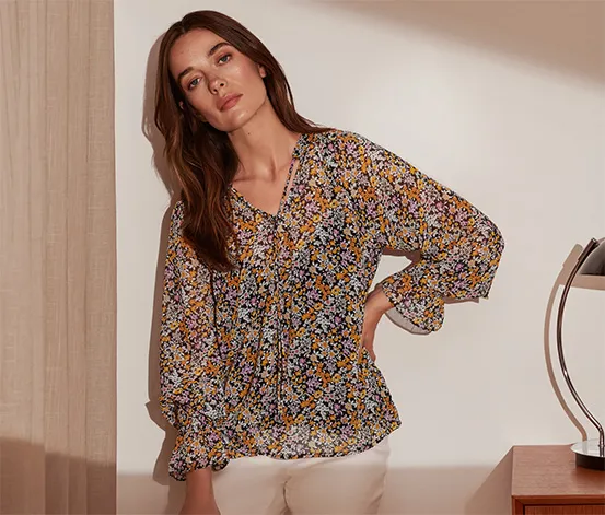 Bluse mit Print
