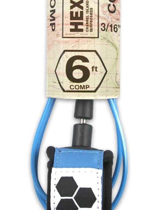 Channel Islands CI Comp Leash 6' - 3/16