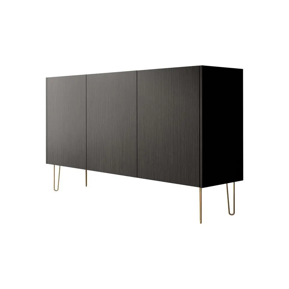 Meubella - Dressoir Hacienda - Zwart - 144 cm