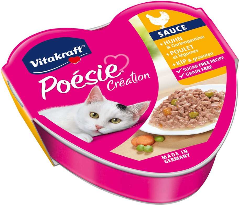 Vitakraft kattenvoer Poésie kip en groente in saus 85 g