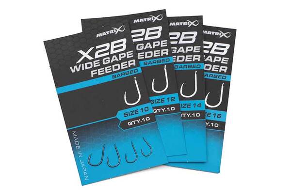 Hameçons pour Poissons Blancs Matrix X2B Wide Gape Feeder (10 pièces)