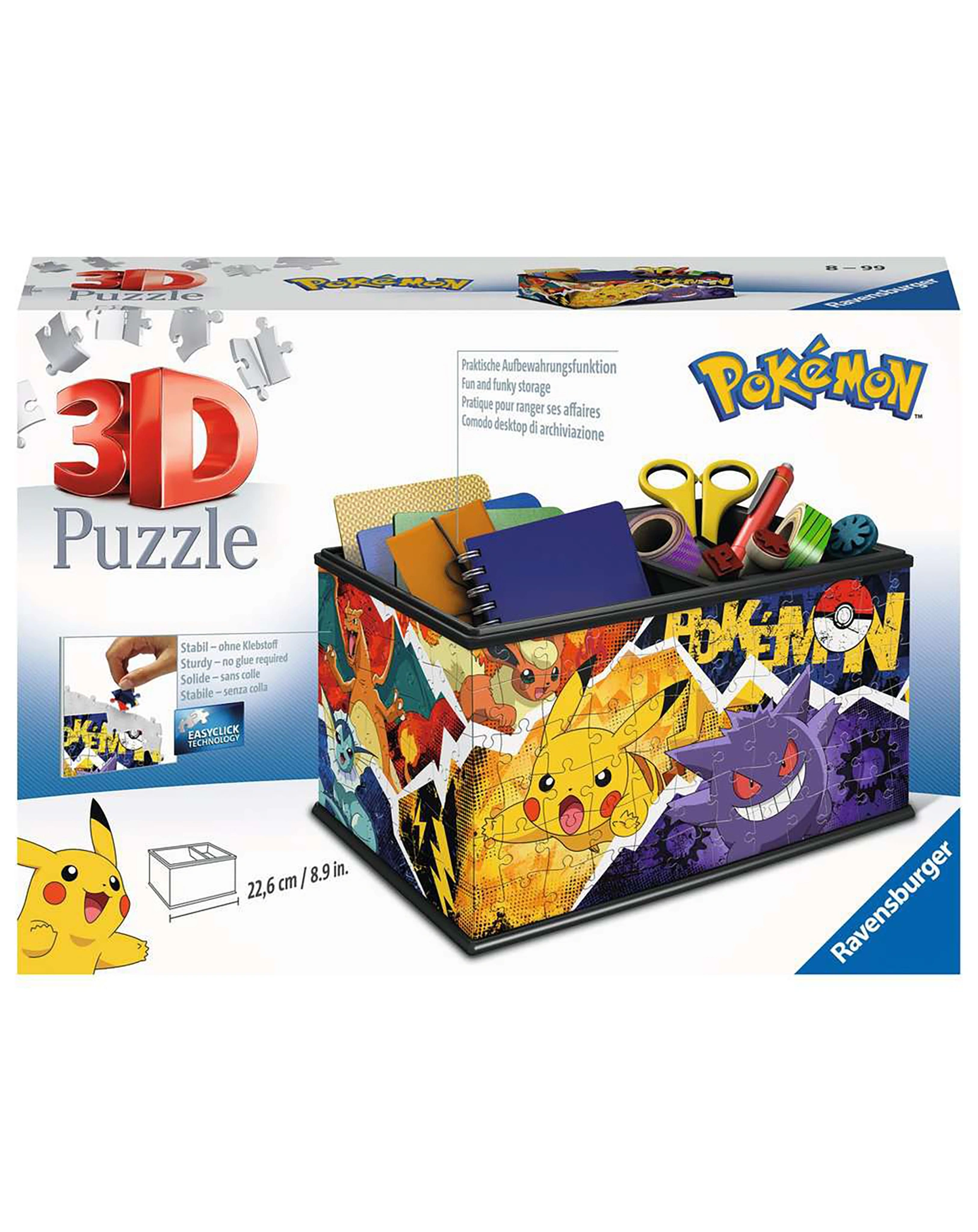 3D-Puzzle AUFBEWAHRUNGSBOX POKÉMON 216-teilig