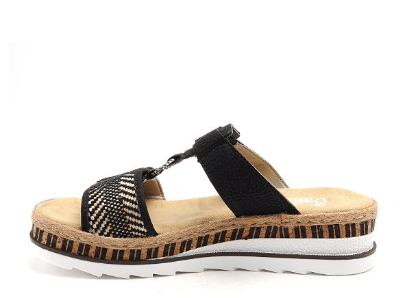 Rieker mules et sabots plats femme v7947 noir