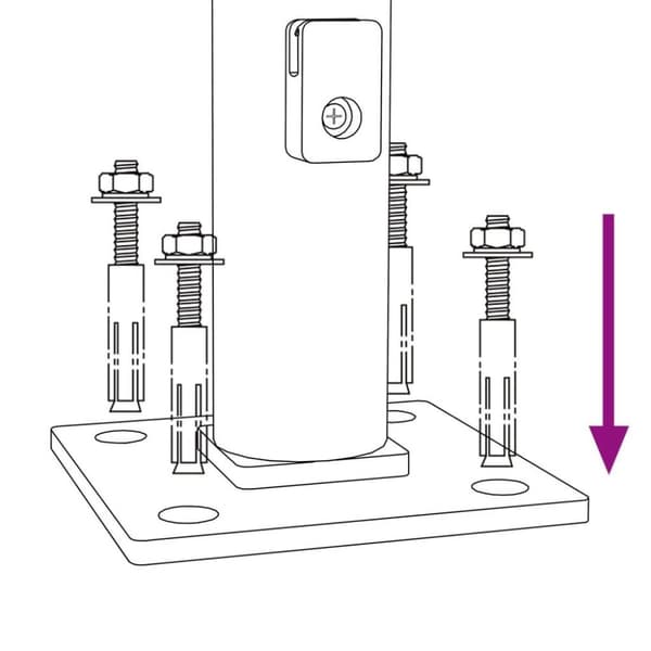 vidaXL Nettinggjerde med flens antrasitt 1,4x25 m