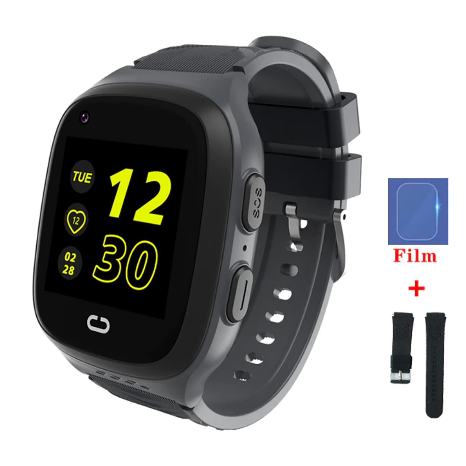TPFNet Smart Watch für Kinder - IP67 - Silikon Armband - Android & IOS - Rosa