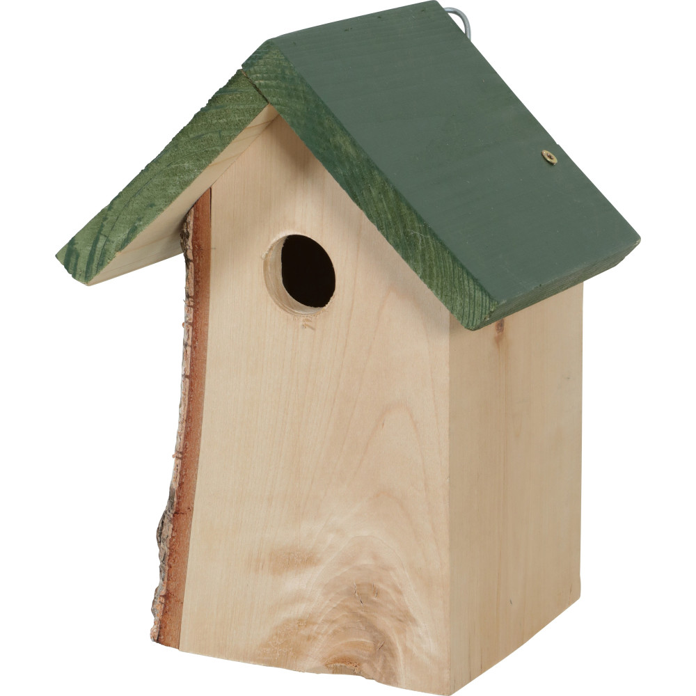Nichoir en bois massif entrée ø28 mm pour oiseaux mésange
