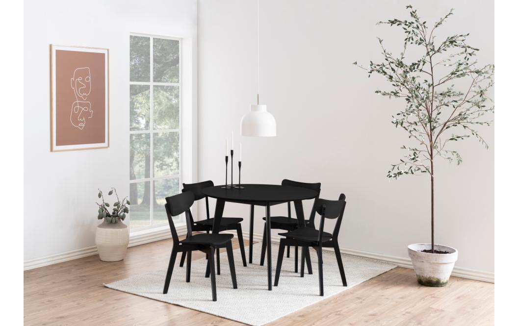 Stuhl Roxby 2 Stück, Schwarz<br>Esszimmerstuhl