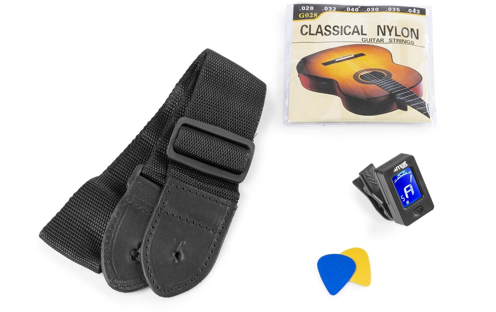 Konzertgitarre SoloArt Set SunburstKlassische Gitarre mit Zubehör